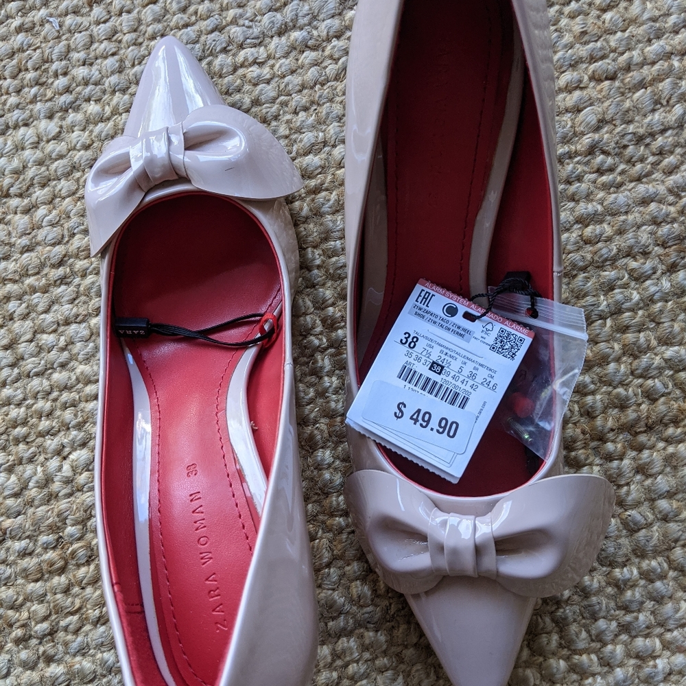 Patent leather heels